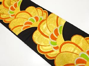 アンティーク　捻じり花模様織り出し袋帯（着用可）